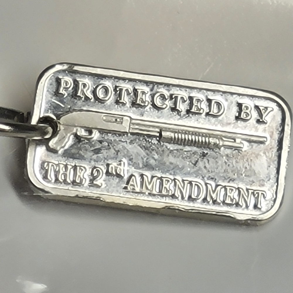 .999 Fine Silver 2nd Amendment Pendant / Charm / Amulet - New - 1g